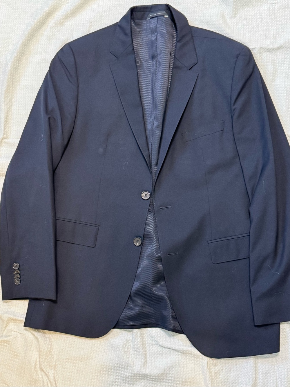 Hugo Boss 38R Men's Classic Navy Two-Button Blazer